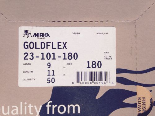 Mirka 23-101-180 Goldflex Sheets - 9 Packs of 50