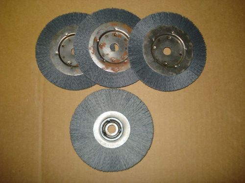 5&#034; nylon wire abrasive wheels, deburring &amp; rust removal. free shipping. for sale