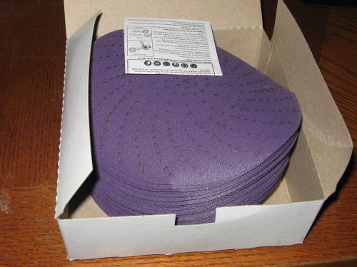 3M Purple Clean Sanding Hookit 6&#034; Discs-180 grit-Box of 50-pn 28138