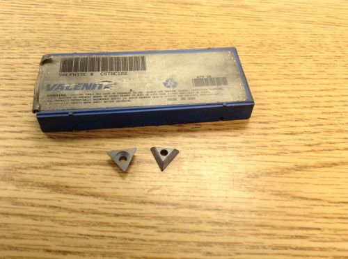 Qty (2) valenite cstbc122 carbide inserts, triangle seats for sale