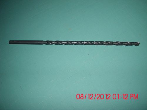19/64&#034; Extra Length Twist Drill bits - HSS Black Oxide