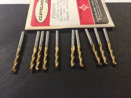 Cleveland 16133  2165tn  no.18 (.1695) screw machine, parabolic drills lot of 10 for sale