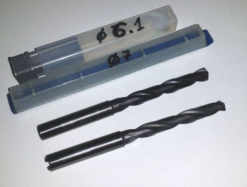 6.1 mm + 7.0 mm COATED CARBIDE  DRILL (2pcs)