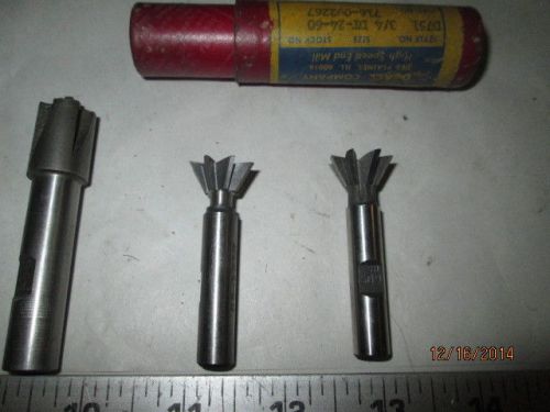 Machinist lathe mill nice lot of specialty end mills corner rounding &amp; dove tail for sale