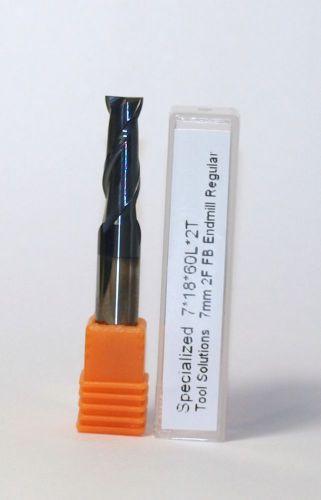 7mm Carbide Endmill 2 Flute Flat Bottom Regular TiAlN
