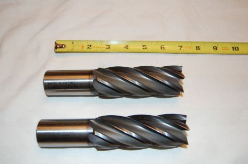 Pair of hanita 1217 m42 1.1/2x1.1/4x4x6.1/2 6 flute end mill for sale