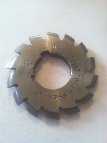 USED INVOLUTE GEAR CUTTER #5 14P 21-25T HSS BROWN AND SHARPE