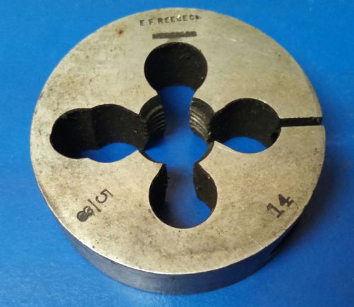 E.F. Reece Hercules 5/8-14 Round Die - 2-1/8&#034; Diameter - Made in USA