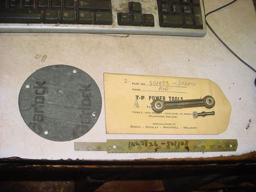 Jarvis wellsaw 400 parts lot 8 inch blade,connecting rod,bolt &amp; spacer power saw for sale