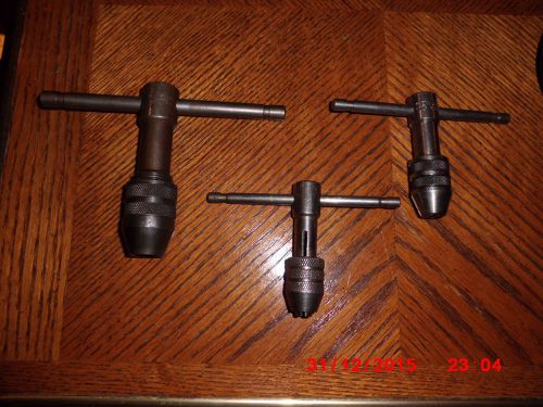 LOT OF 3  Nose Hole Tap Wrench  Toolmaker Machinist  - 2 GENERAL / 1 -U. S. A