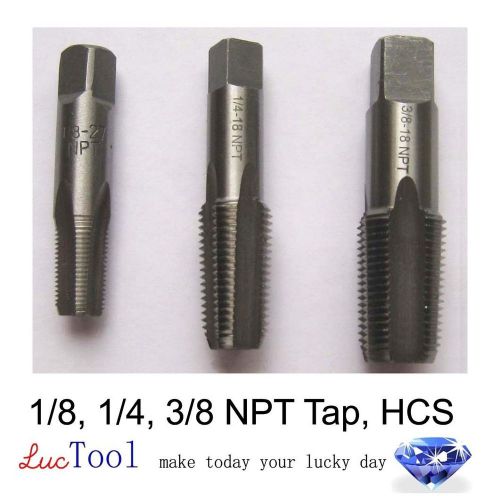 1/8, 1/4, and 3/8 npt pipe tap, ansi, hcs, brand new for sale