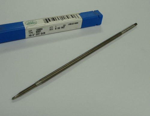 Greenfield spiral point pulley tap #6-32 h3 2fl plug hss rh unc oal 6&#034; |ea4| for sale