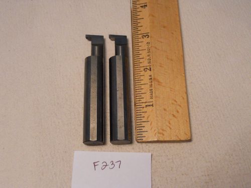 2 USED SOLID CARBIDE RETAINING RING. 1/2&#034; SH. MICRO 100 STYLE. RR-093-12 {F237A}