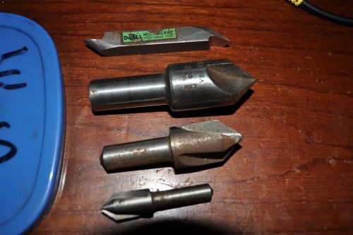 HSS HS7 Metal Lathe Cutting Tool Bits Sizes Carbide Tip Round Milling Lot of 4