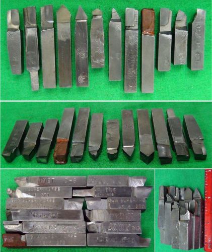 12 Carbide 3/8&#034; Mini Lathe Tool Bits Unimat Sherline Machinist Gunsmith Taig Lot