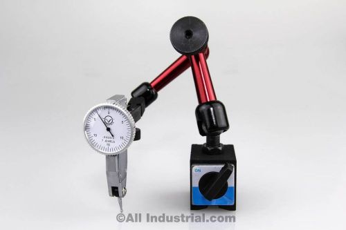 .030&#034; dial test indicator &amp; 3d mini magnetic base holder inspection set combo for sale