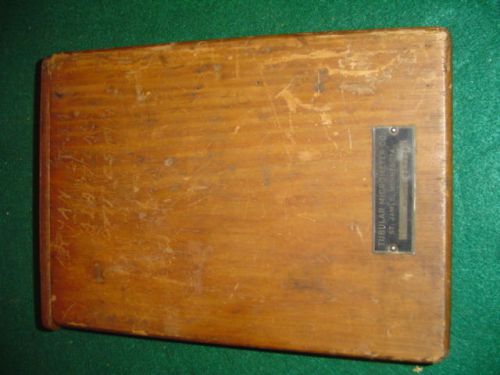 Vintage Tubular Micrometer Rods 6,7,8,10 &amp; 11 Wood Box, St. James, Minn.
