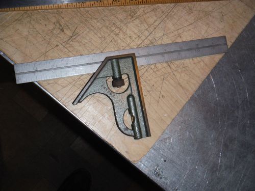 MITUTOYO COMBINATION SQUARE W/ RULE  MACHINIST TOOLING