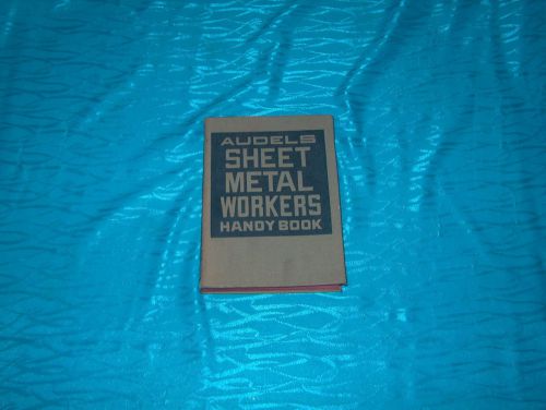 1943 AUDELS SHEET METAL WORKERS HANDY BOOK WELDING HVAC DUCTWORK PATTERN LAYOUT