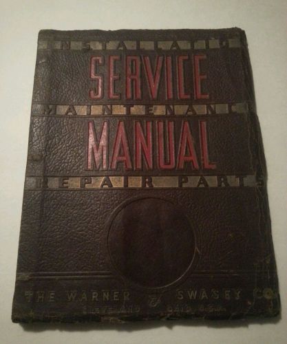 Universal Turret lathe Warner &amp; Swasey service manual