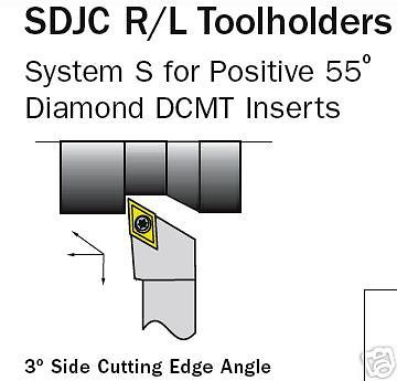 TMX 3/4&#034; SDJCR 12-4B TOOL HOLDER DCMT CARBIDE INSERTS