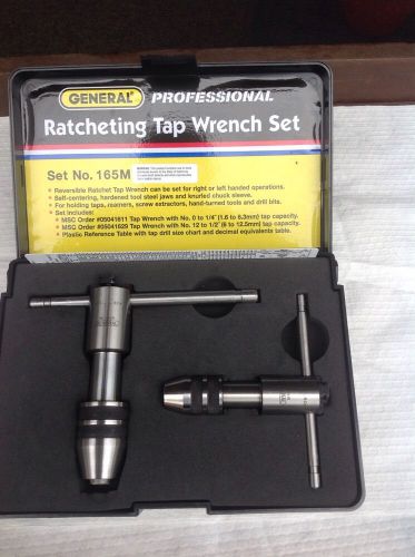 General tools #165 professional reversible ratchet tap wrench set #0 - 1/2&#034; taps for sale