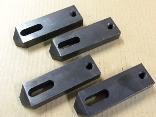 4pc lot - 1/2&#034; tapped end clamp - tapered nose 3/4&#034;h x 1-1/2&#034;w x 5&#034;l - l017 for sale