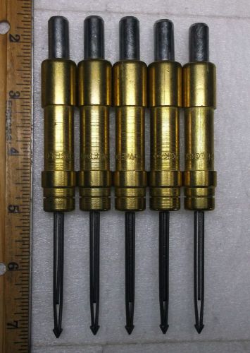 5 Wedgelock 4.5&#034; Cylindrical Clecos 1/2&#034; to 1 1/2&#034; grip .177 Cleco Fasteners