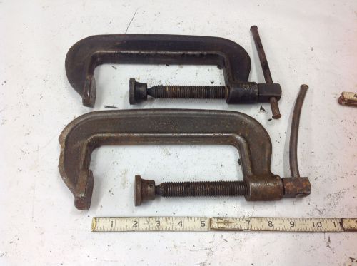 (2) Williams Agrippa &amp; Vulcan 106 Heavy C-Clamp  2&#034; to  6&#034; Opening. USED TOOL