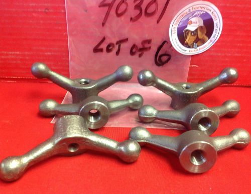 Jergens 40301 Cast Iron Speed Handle 4-1/2&#034; Arm Spread 3/8-16 x 1&#034; Lot of 6