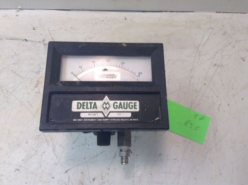 Delta Gauge Model 130 Flow Pressure Gauge Delta Meter