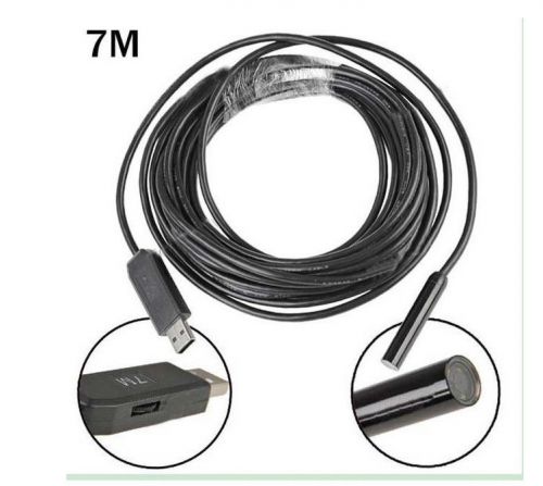 7m meters 4 led usb waterproof endoscope borescope inspection camera snake tube for sale