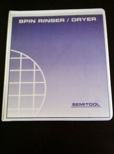 Semitool SRD &amp; PSC 101 Controller Manual, Operation, Maintenance, Schematics