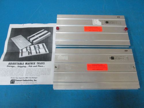 Lot of 2 fancort industries amt-6x12 adjustable matrix tray for sale
