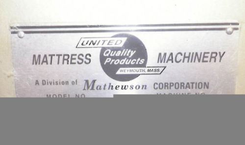 United mattress lace tufting machine for sale