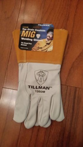 1 medium pair tillman 1350 tig/mig welding gloves - new - no reserve for sale