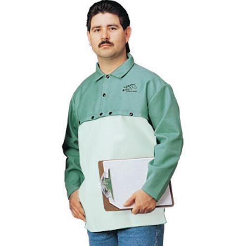 Black Stallion 4X-Large F2-21CS 12oz. Green FR Cotton Welding Cape Sleeve