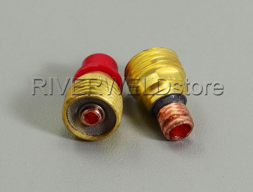 45v45 1/8&#034; 3.2mm gas lens collet body, tig torch db pta wp 9 20 24 25 series,2pk for sale