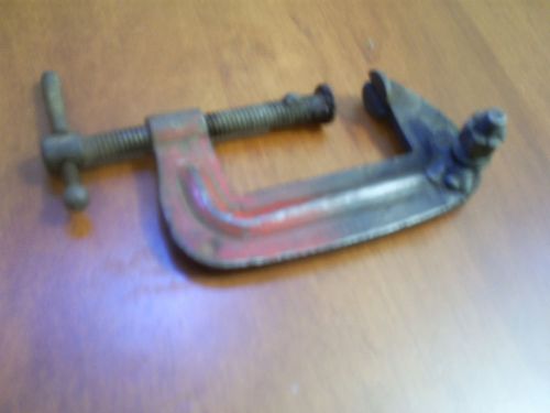 JUDD 2&#034; C- Clamp, about 4&#034; long overall, turns nicely, adapted for special use?