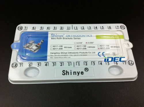 2 set dental orthodontics 022 mini roth brackets 3/4/5 with hook (40pcs in total for sale