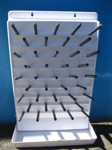 Bell plastics bottle drying rack drain 41 peg board lab glassware dryer for sale