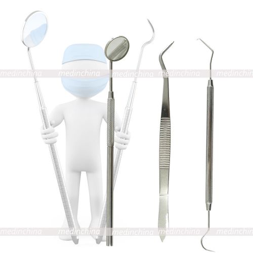 Basic Dental Instruments Set Mirror Explorer Plier stainless steel NEW