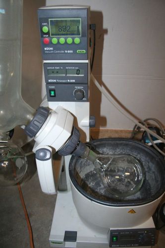 Buchi r-205 rotavapor evaporator with b-490 water bath, v-800 controller for sale