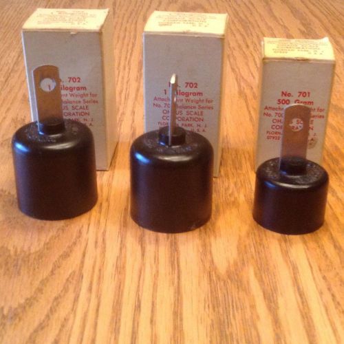 Ohaus 3 piece metric attachment weight set for no. 700 balance series scale for sale