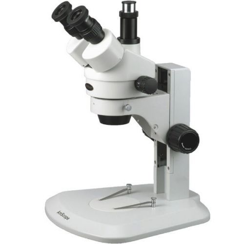 7x-45x track stand super widefield stereo zoom trinocular microscope for sale