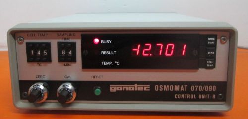 Gonotec osmomat 070/090 control unit-b controlunit b for sale