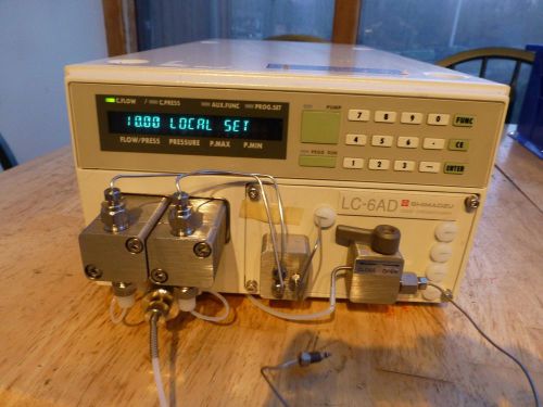 Shimadzu lc-6ad parallel double plunger solvent pump for hplc w/ manual &amp; setup for sale