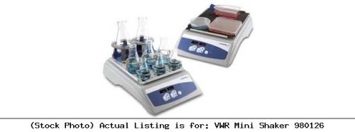 Vwr mini shaker 980126 laboratory apparatus for sale
