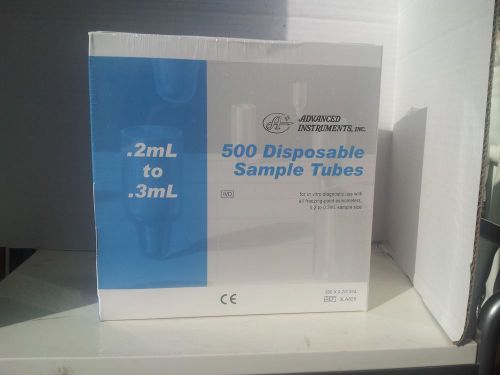 Advanced Instruments inc: 500 Disposable Sample Tubes