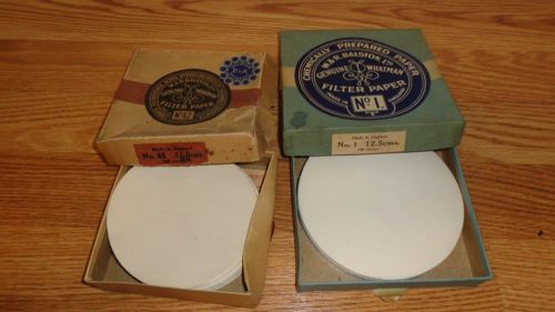 2 box vintage chemically filter paper genuine whatman  balston  # 1 n # 42 for sale